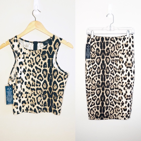 AX Paris Dresses & Skirts - NWT AX PARIS Leopard Print Set, Size 12